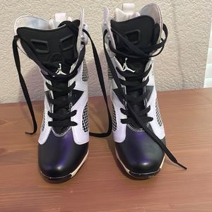 Air Jordan style heeled booties